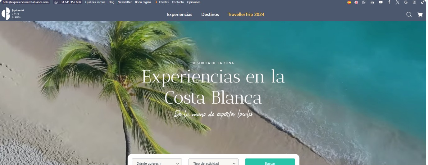web experienciascostablanca.com experiencias unicas a medida-unique, custom made experieces-costa blanca alicante-www.experienciascostablanca.com