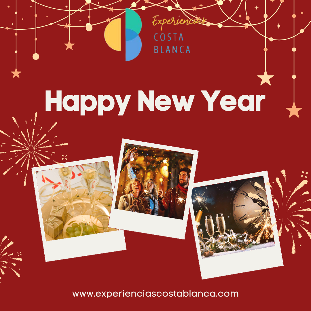 Oud en nieuw aan de Costa Blanca - Spanje. Het team van www.experienciascostablanca.com wenst u een gelukkig nieuwjaar!!!