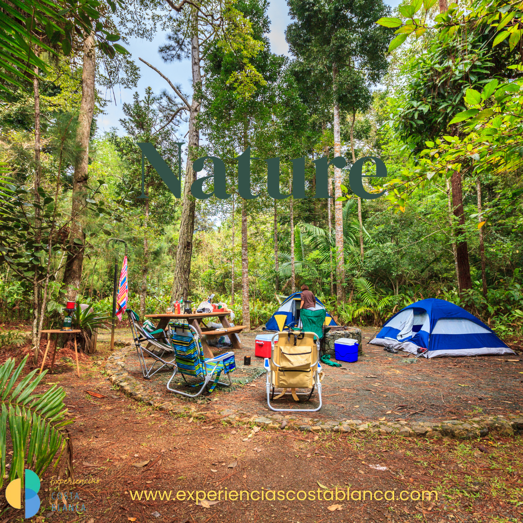 Zona acampada en la Costa Blanca - www.experienciascostablanca.com