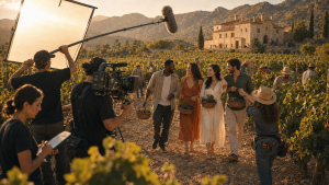 Costa Blanca-Alicante: Setting for several Films with International Actors - Imagen created by AI 🎥 www.experienciascostablanca.com